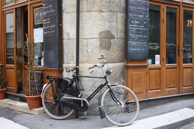 IN STOCK la bicyclette 12x12 photograph on canvas Paris