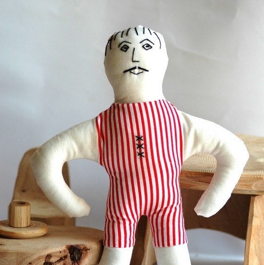 Iz'o The Strong Man - Handmade Fabric Doll