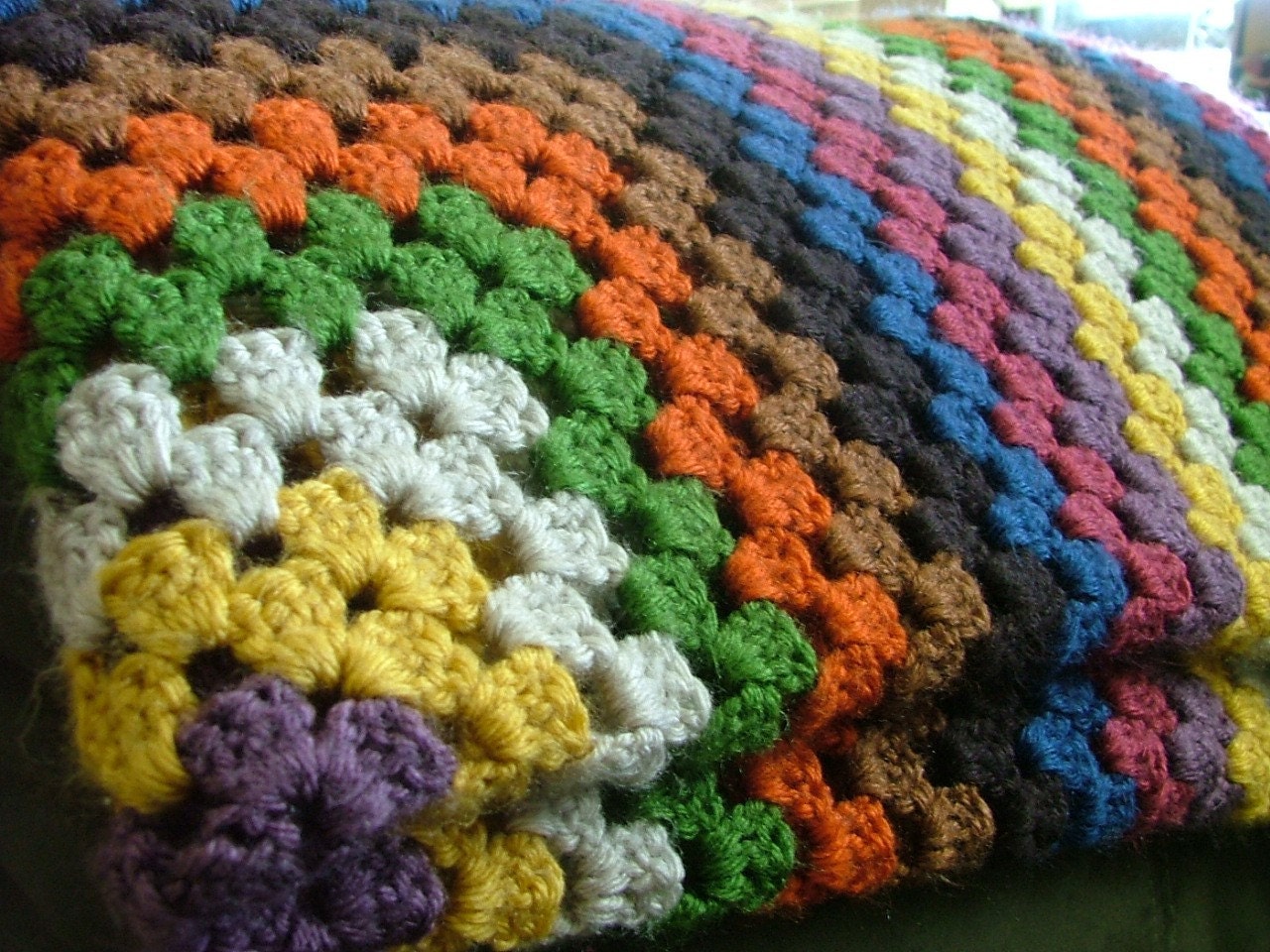 Granny Square Afghan Made To Order--You Choose The Colors