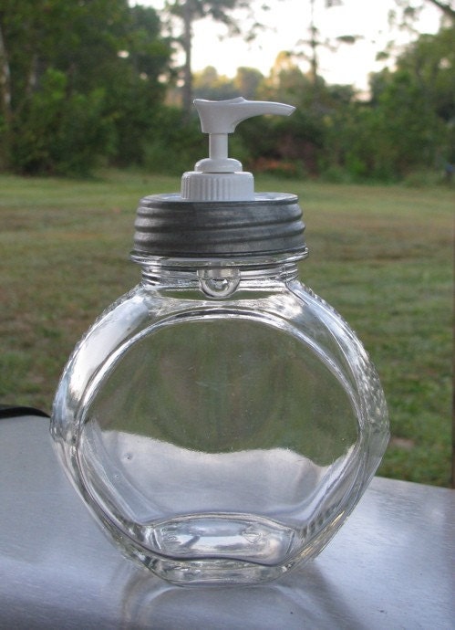Unique Odd Shaped Mason Jar Soap Dispenser