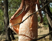 Unique silk 'nature spirit' wrap dress/ skirt