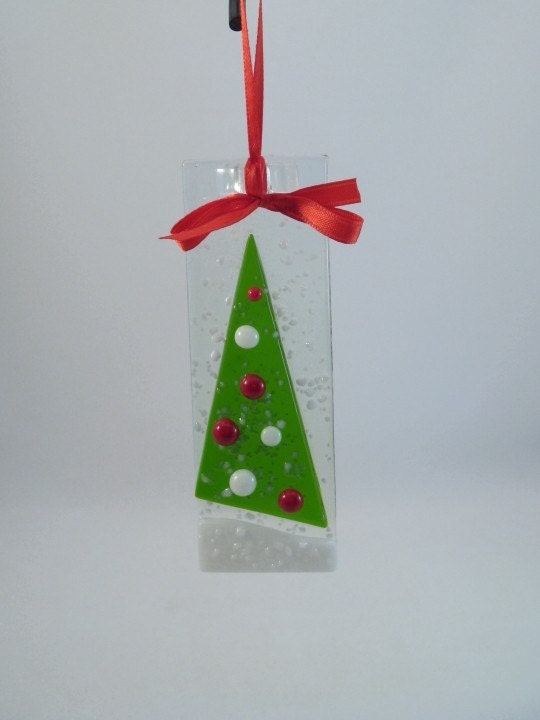 Glass Holiday Ornament - Christmas Tree