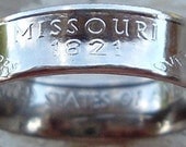 2003 Missouri State Quarter Coin Ring in a size 8 1/2