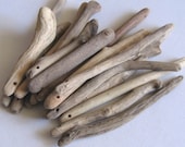 17 Natural Driftwood Sticks Top Drilled 3mm holes Craft Supplies (877)