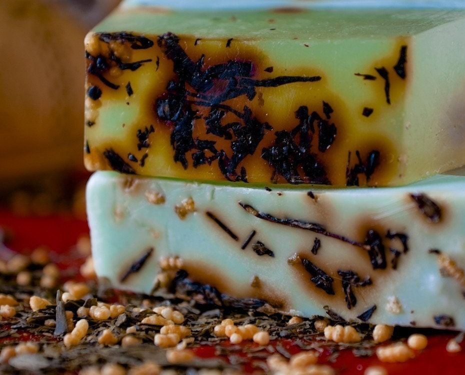 Green Tea with Toasted Rice Hand-Crafted Soap
