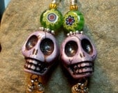 All Decked Out - Day Of the Dead Earrings VIII