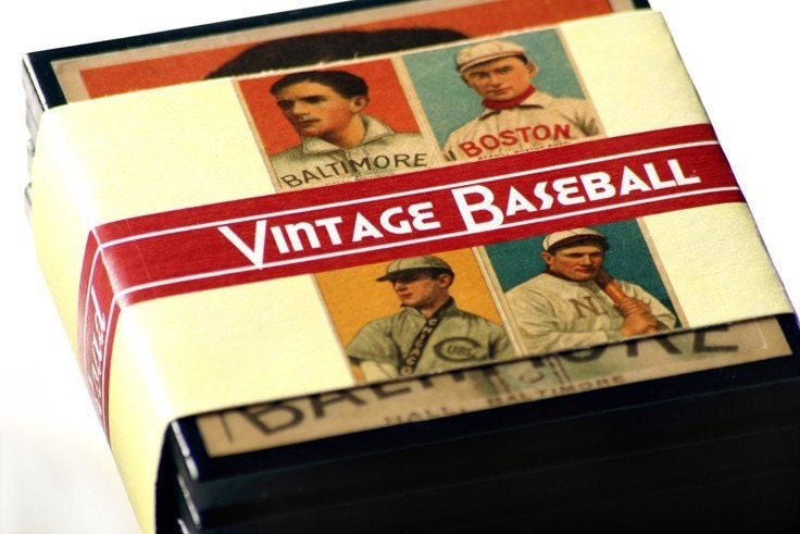 Vintage Baseball Card Drink Coasters