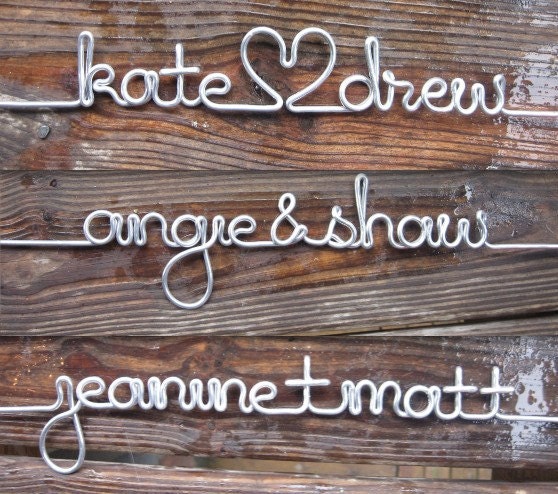 Personalized Length of Silver Wire for the DIY Wood Wire Wedding Dress Hanger