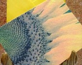 Set of 8 Blank Sunflower Notecards
