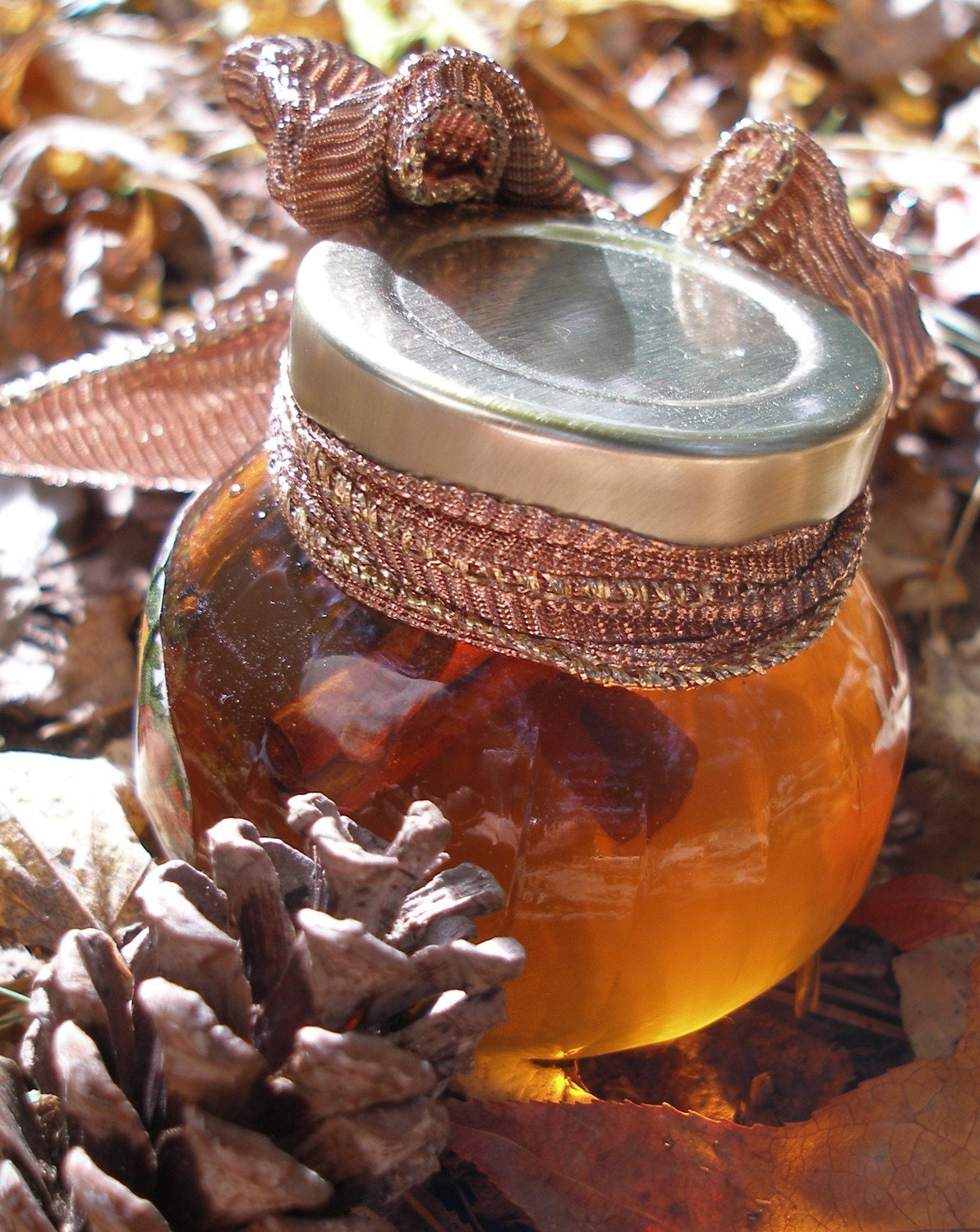 RAW Orange Honey Infused with Cinnamon and Cloves