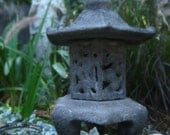 Aged Concrete Asian Garden Lantern