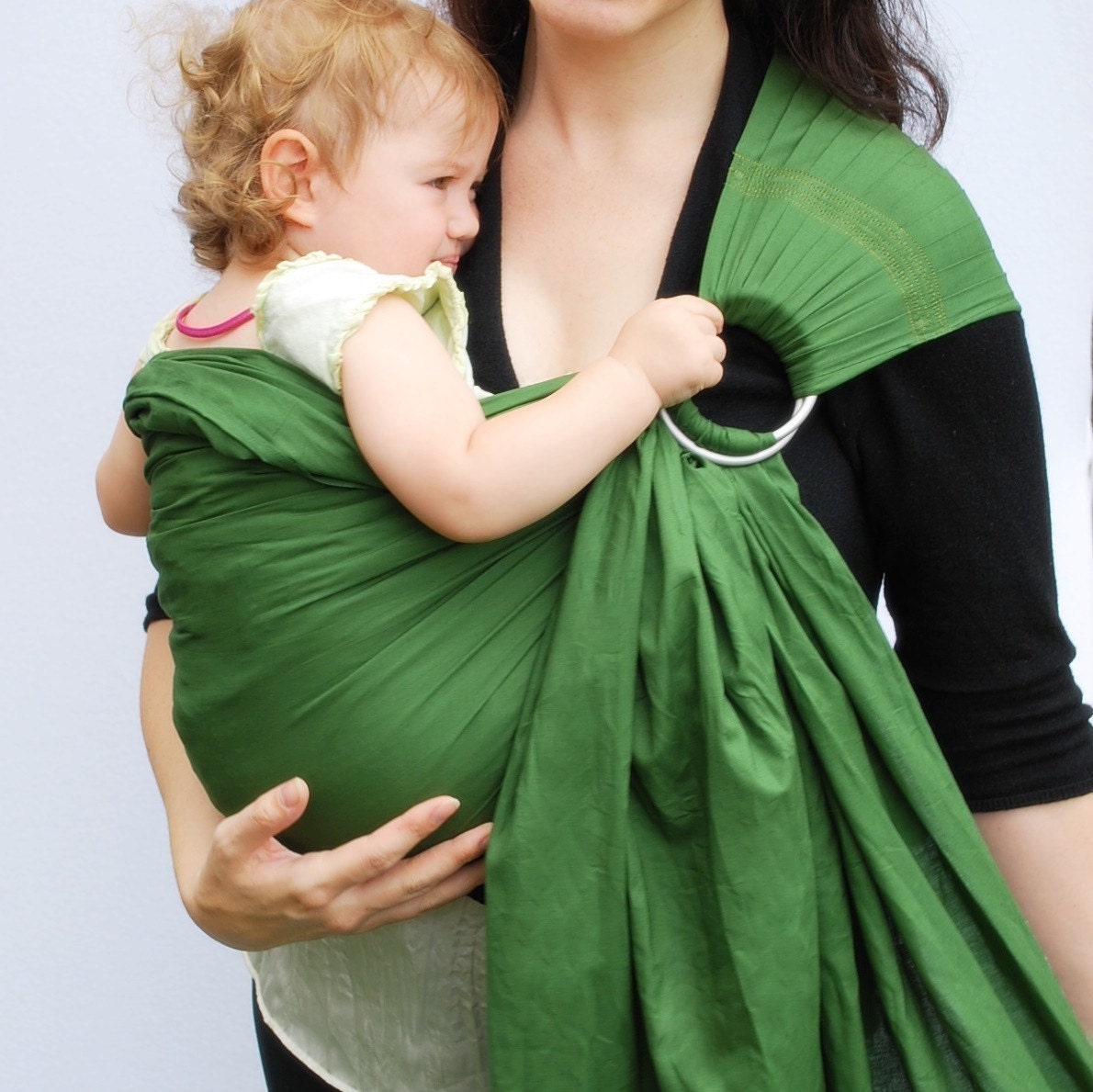 Baby Basics Sage Green SuperWide Ring Sling - Many Colors/Styles Available