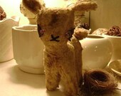 Pre-1950's Little Child's Stuffed Lamb at Nestbox Vintage