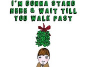 Christmas Card - Mistletoe Boy Version