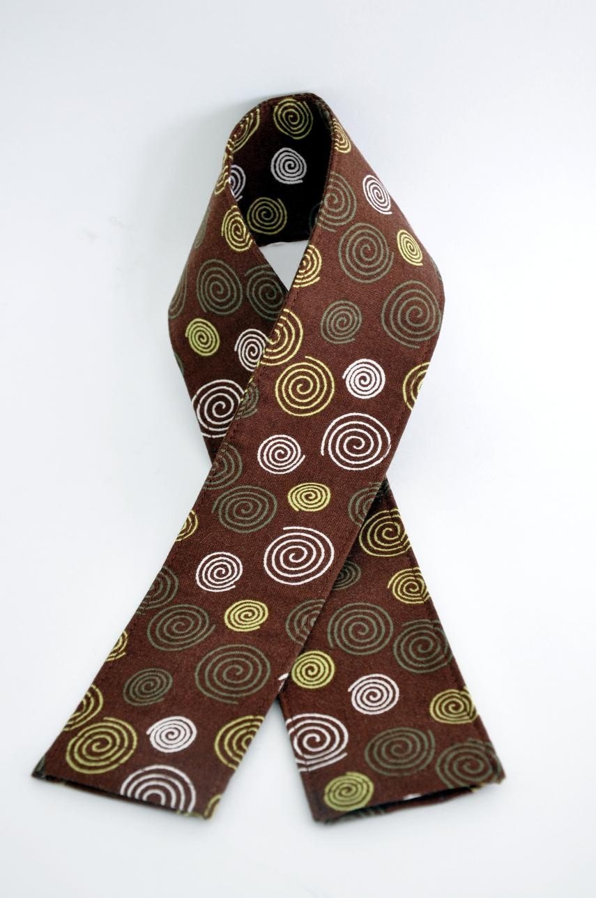 FREE SHIPPING 35mm SLR Camera Strap Cover. Padded. Brown Green Swirls.