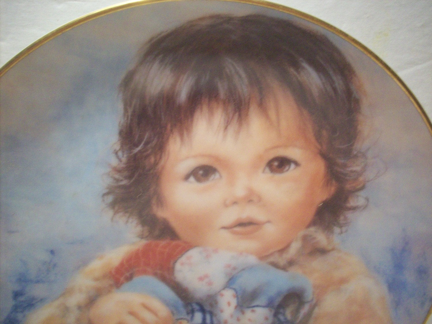 vintage1983 hackett fairmont collector plate huggable moments naptime, free shipping