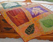 Painted Leaves Art Quilt