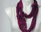The Soba Scarf in Deep Magenta