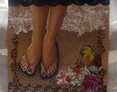 freedahs  feet and her parrot