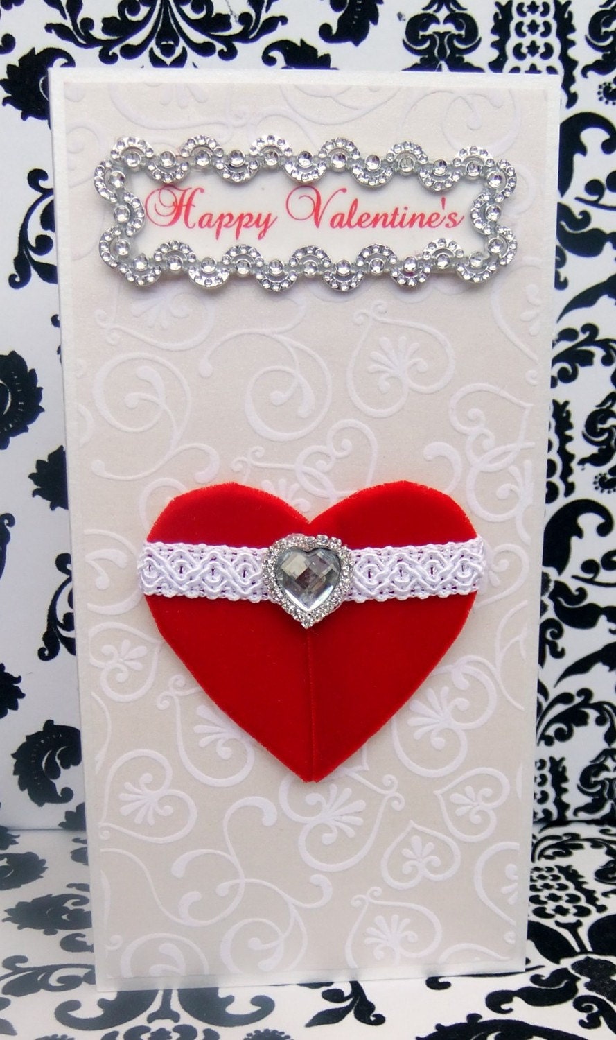 Happy Valentine's Personalised Card / Handmade Greeting Card