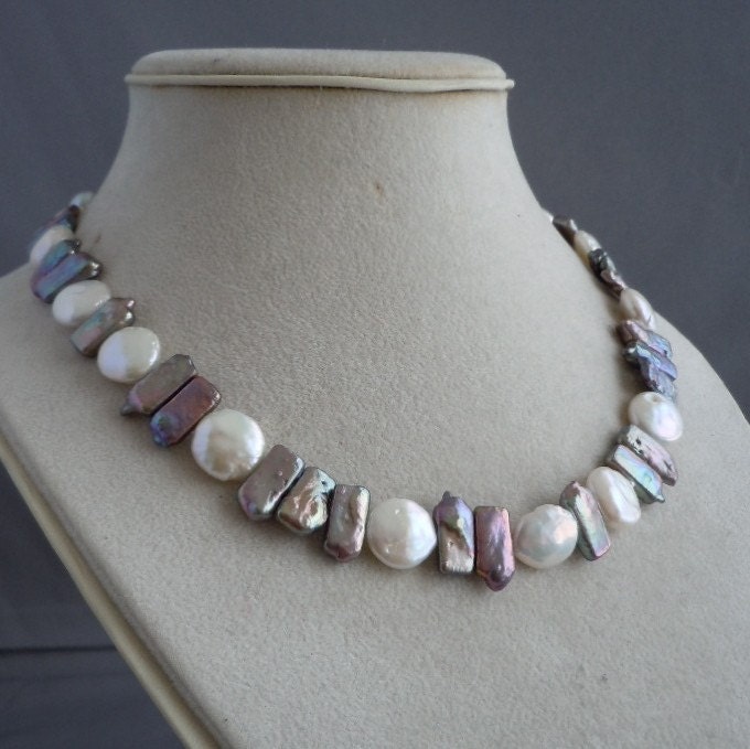 Gourgeous Patterned Freshwater Pearl Necklace