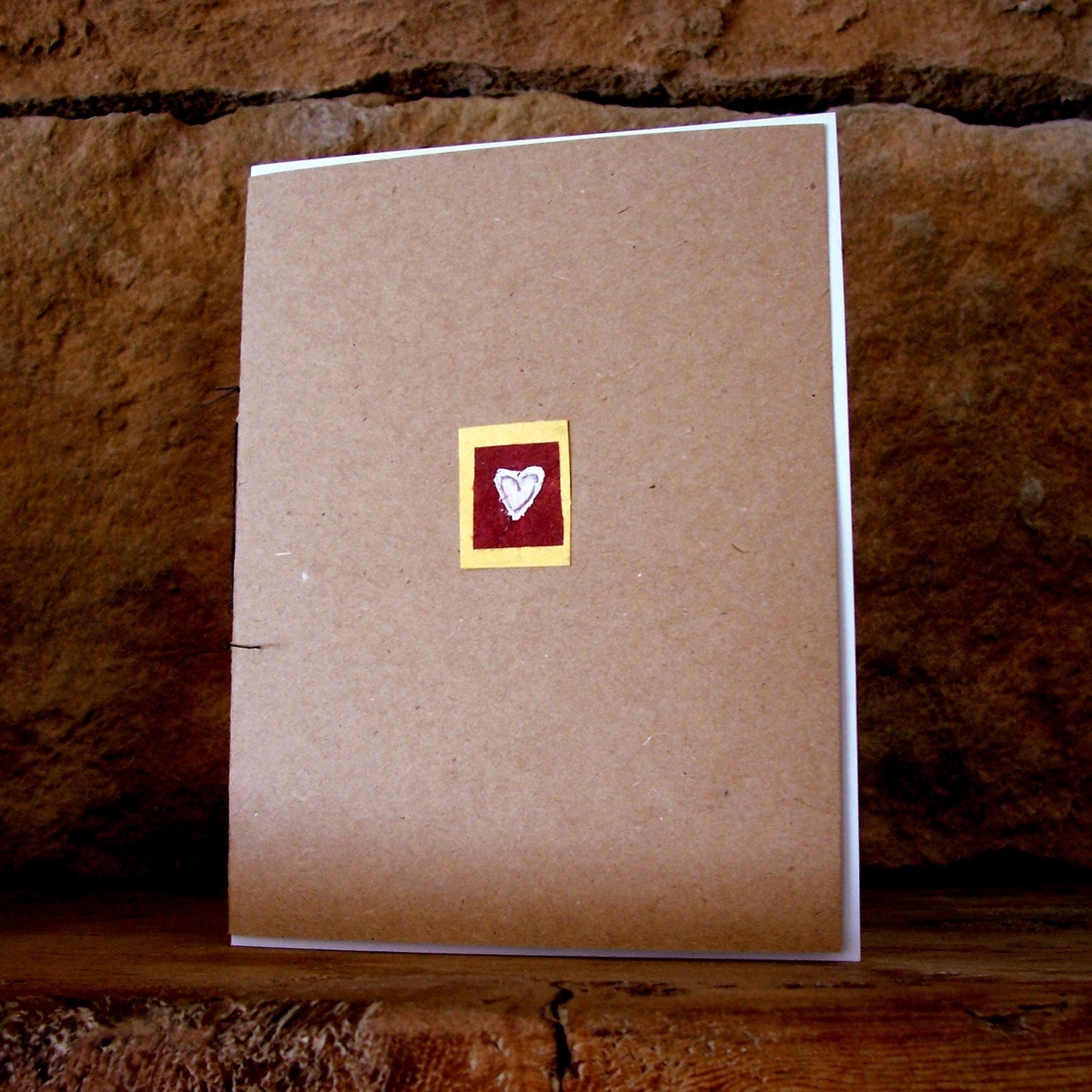 Handmade Valentine's Day Card with Heart