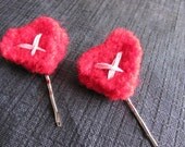 X Marks The Heart Hair Pin Set