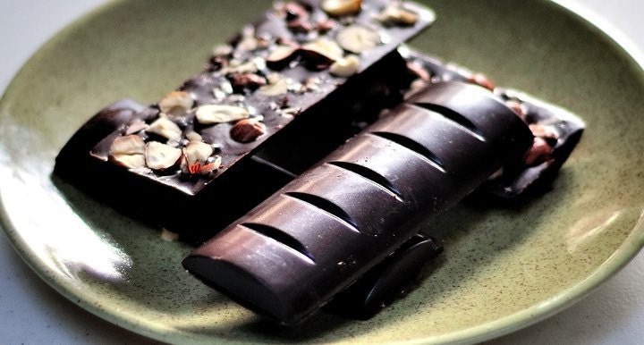 Mocha Hazelnut Chocolate Bars (Organic, Raw, Vegan)