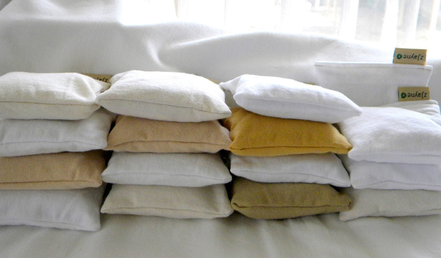 Dryer Pillow Sheets SET of THREE 100% upcycled from tShirt materials Organic Lavender