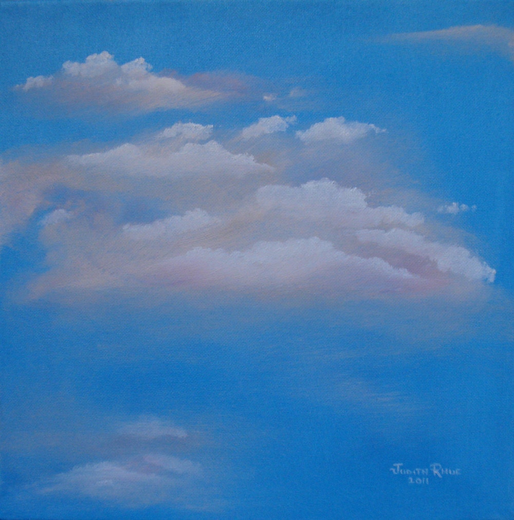 Touch the Skies 12x12 Original Oil Painting by Judith Rhue