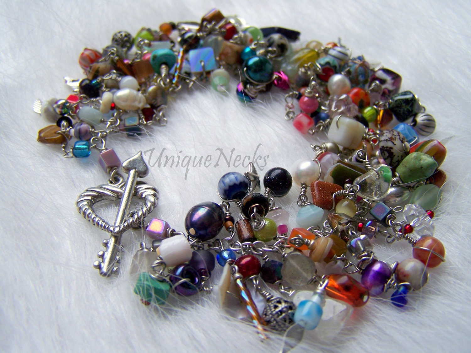 fringe bracelet layered multicolored