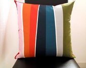 Cushion cover 18"x18" Colorful rainbow - RED -