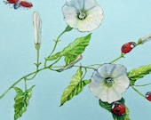 Ladybugs Original Detailed Acrylic Painting
