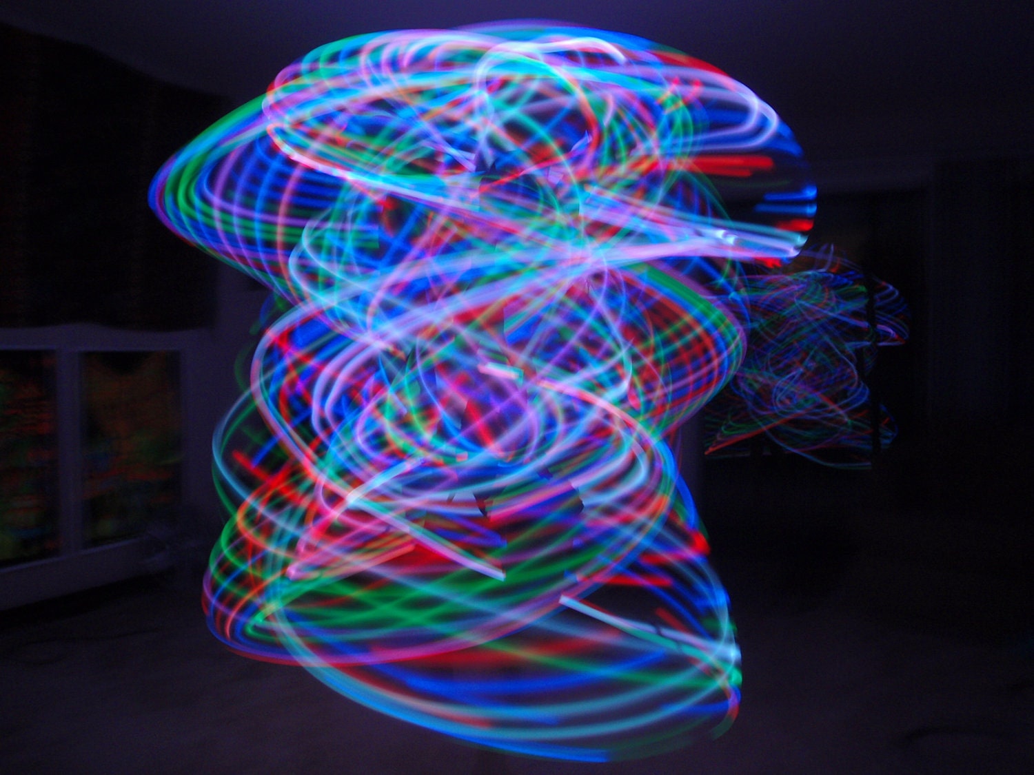 Custom RaiNBoW BLaST Collapsible and Rechargeable 15 LED Hoop