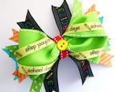 Back to School Boutique Bow with Spikes