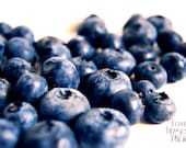 Fine Art Food Photography - Sweet Summer Blueberries No. 5- 8x10 Print