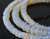 Strand Solid AUSTRALIAN Crystal OPAL Rondelle BEADS   (3201962)