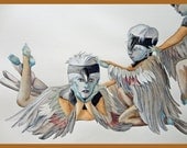 Chickadees-Bird Dancer Original Painting