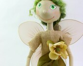 Cloth Doll Fairy Fly - gift for St. Patrick's day