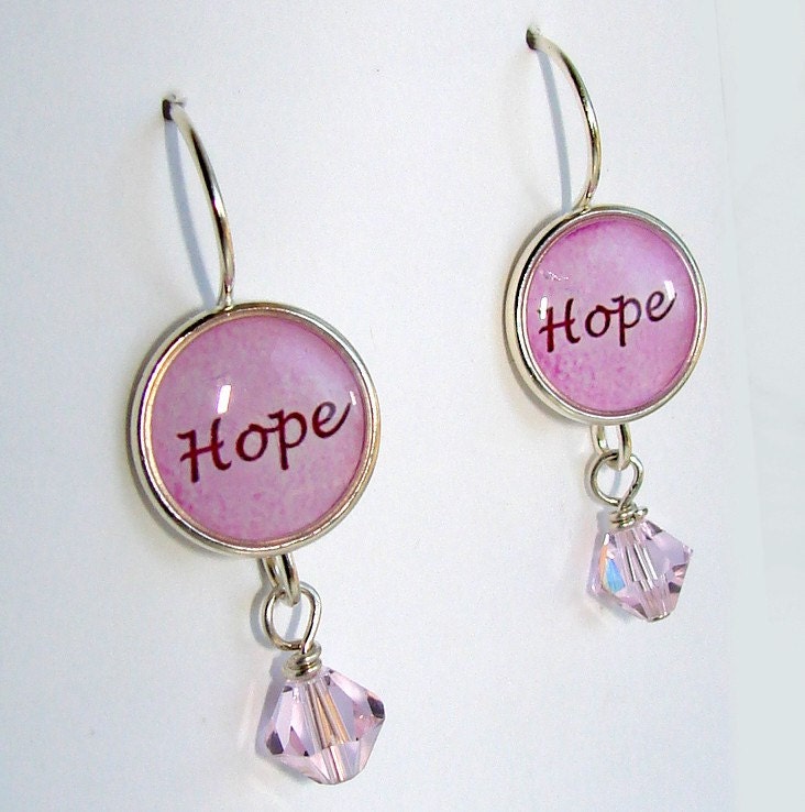 HOPE Earrings dedicated to Breast Cancer Survivors