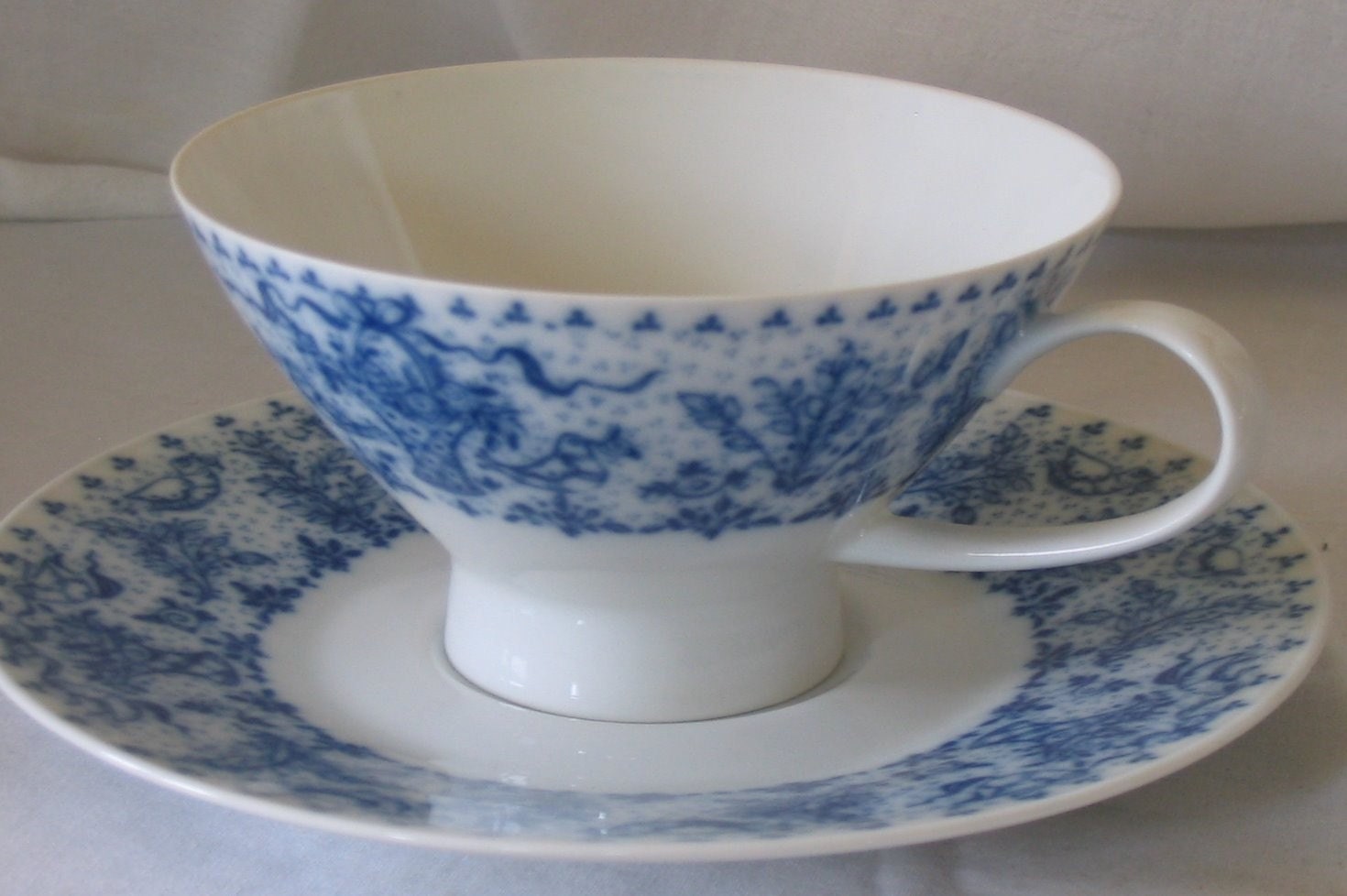 Rosenthal China TEA CUP Blue Birds teacup cup and saucer