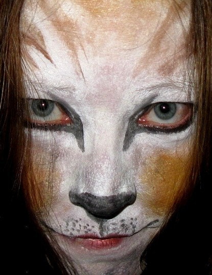 Stage Play Halloween Costume Makeup Cat or Lion Kit