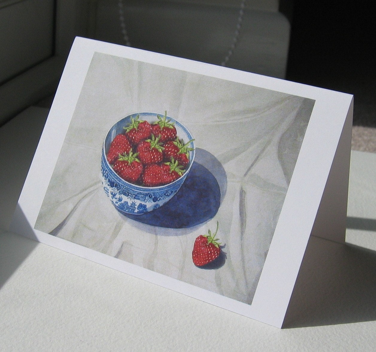 Greeting card - Bowl of Strawberries