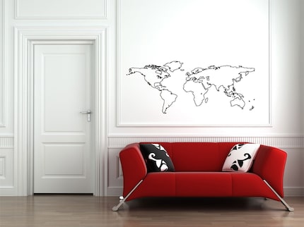 the world map outline. blank world map outline