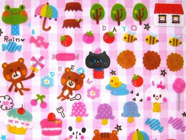 Kawaii Cute Japanese Stickers Sweet Day by FromJapanWithLove : anime animal 