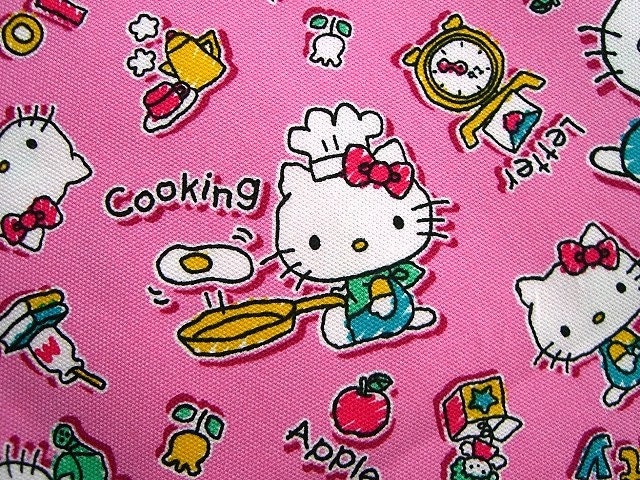 Cute  Japanese Fabric - Hello Kitty HALF YARD (F468)