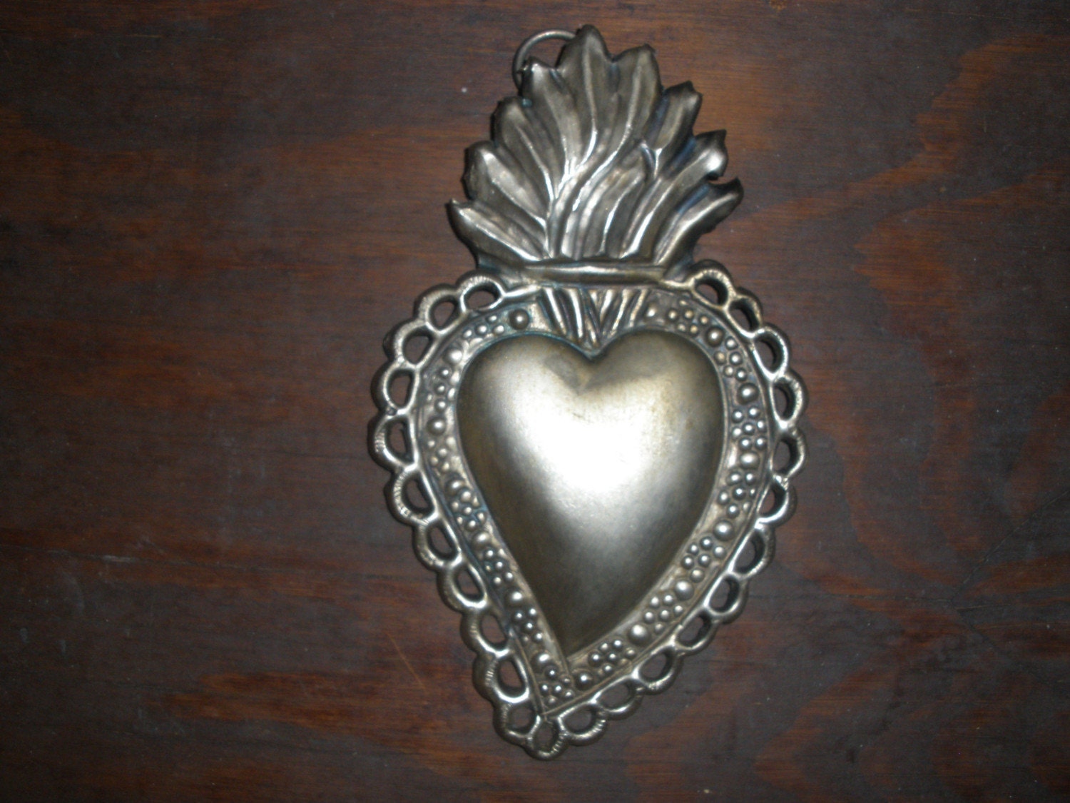 Lovely embossed French sacred heart