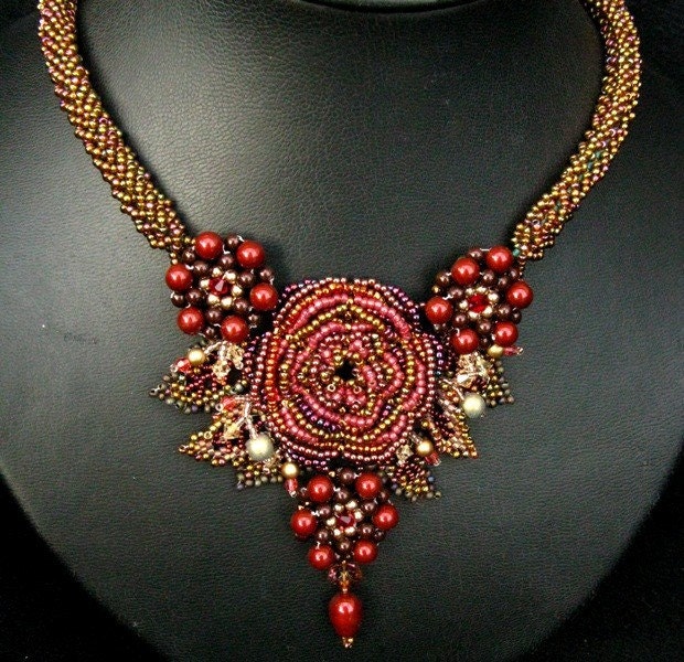 Cranberry Treasure Necklace