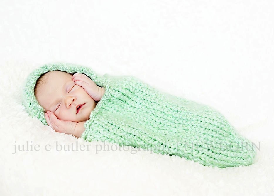 Knit Baby Cocoon / Photography Prop In An Assortment of Colors