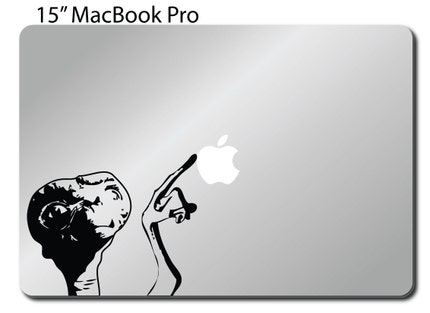 ET Decal for MacBook vinyl sticker